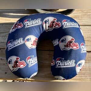 NFL New England‎ Patriots Blue Travel Beaded Neck Pillow